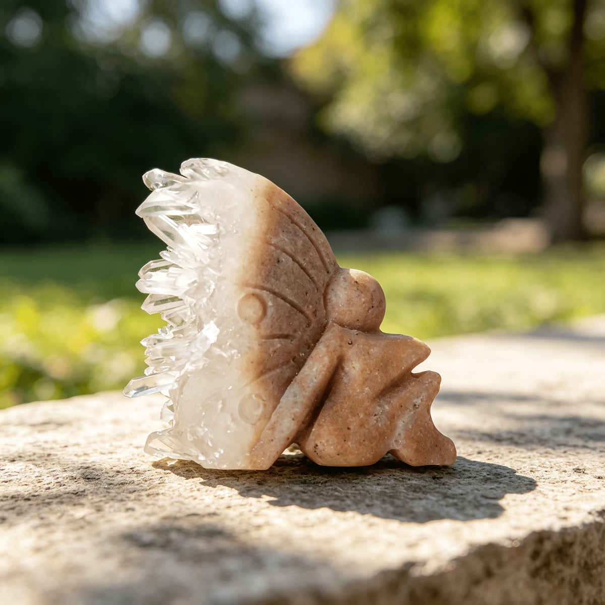 1.97in  Crystal Cluster Fairy Figurine