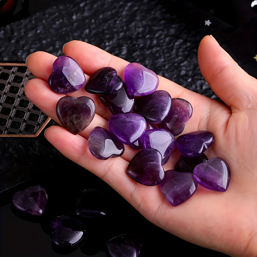 Mini Amethyst Heart - CrystalHola