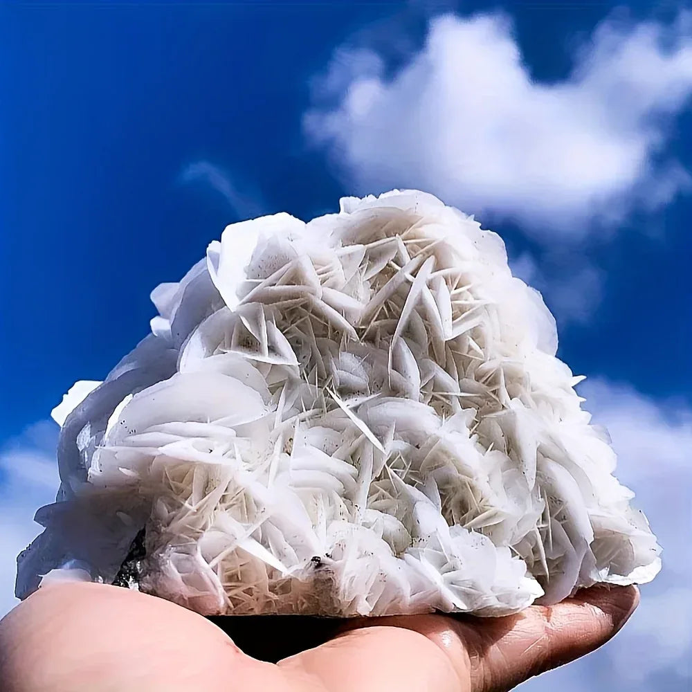 White Rose Calcite Specimen - CrystalHola