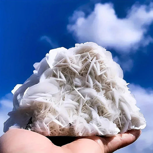 10-300g White Rose Calcite Specimen|CrystalHola