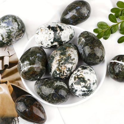 Œuf en agate mousse de 3-4 cm pour cadeaux CrystalHola