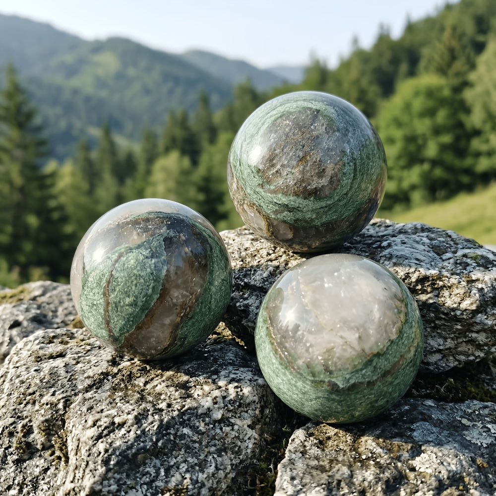 1.57-3.14in  African Emerald Sphere |CrystalHola