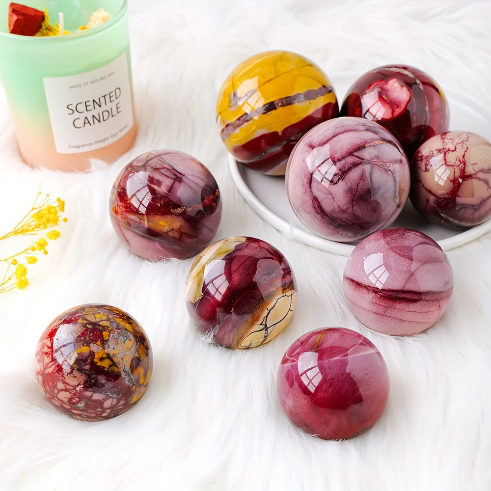 1.57-3.15in Mookaite Yolk Stone Sphere|CrystalHola