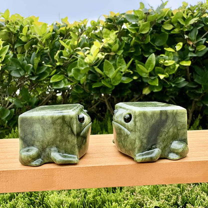 1.57in Xiuyan Jasper Frog Carving |CrystalHola