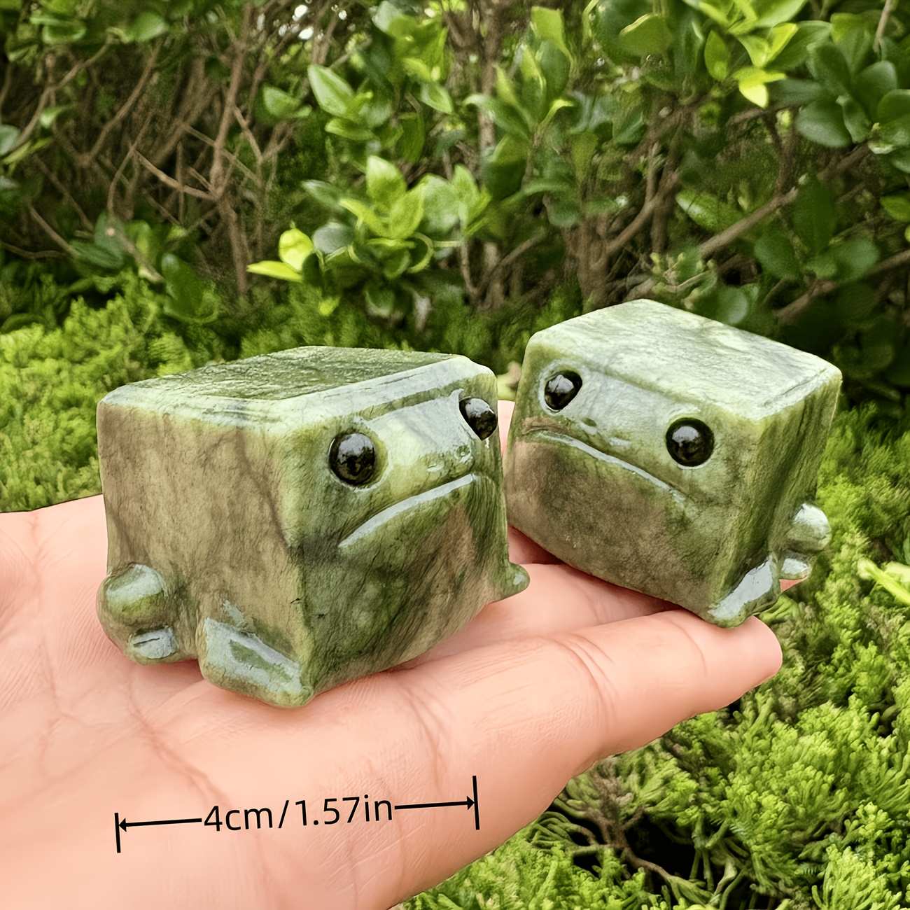 1.57in Xiuyan Jasper Frog Carving |CrystalHola