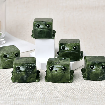 1.57in Xiuyan Jasper Frog Carving |CrystalHola