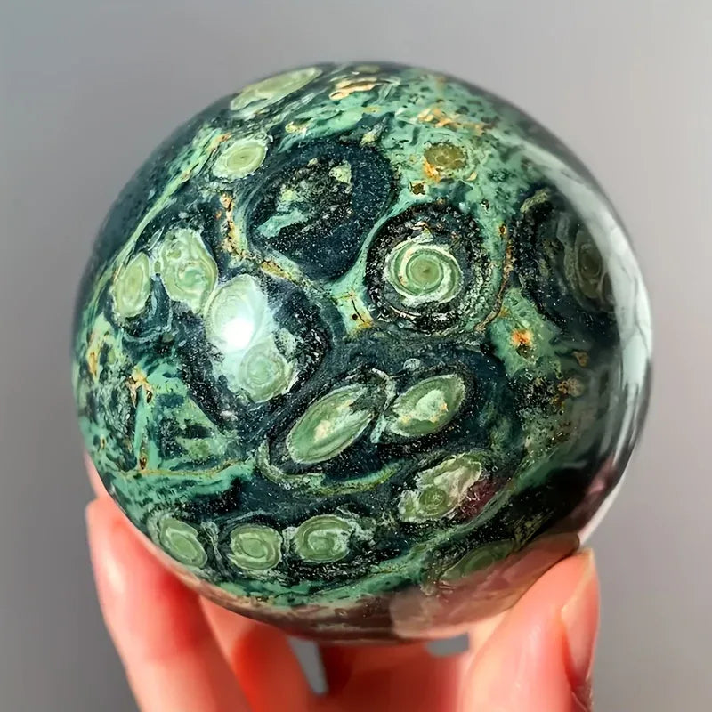 1.96-3.54in Kambaba Peacock Eye Sphere|CrystalHola