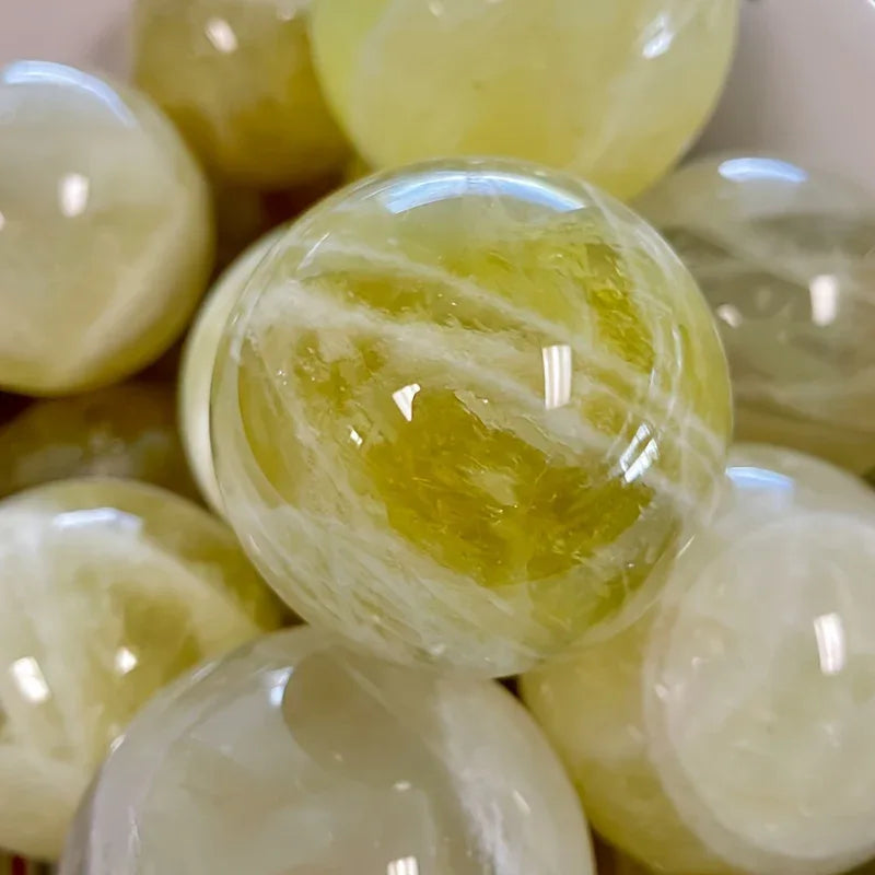 1.96-3.93in Lemon Citrine Sphere|CrystalHola