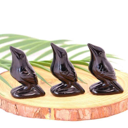 1.96inBlackObsidianCrowCarvingCrystalHola_1 - CrystalHola