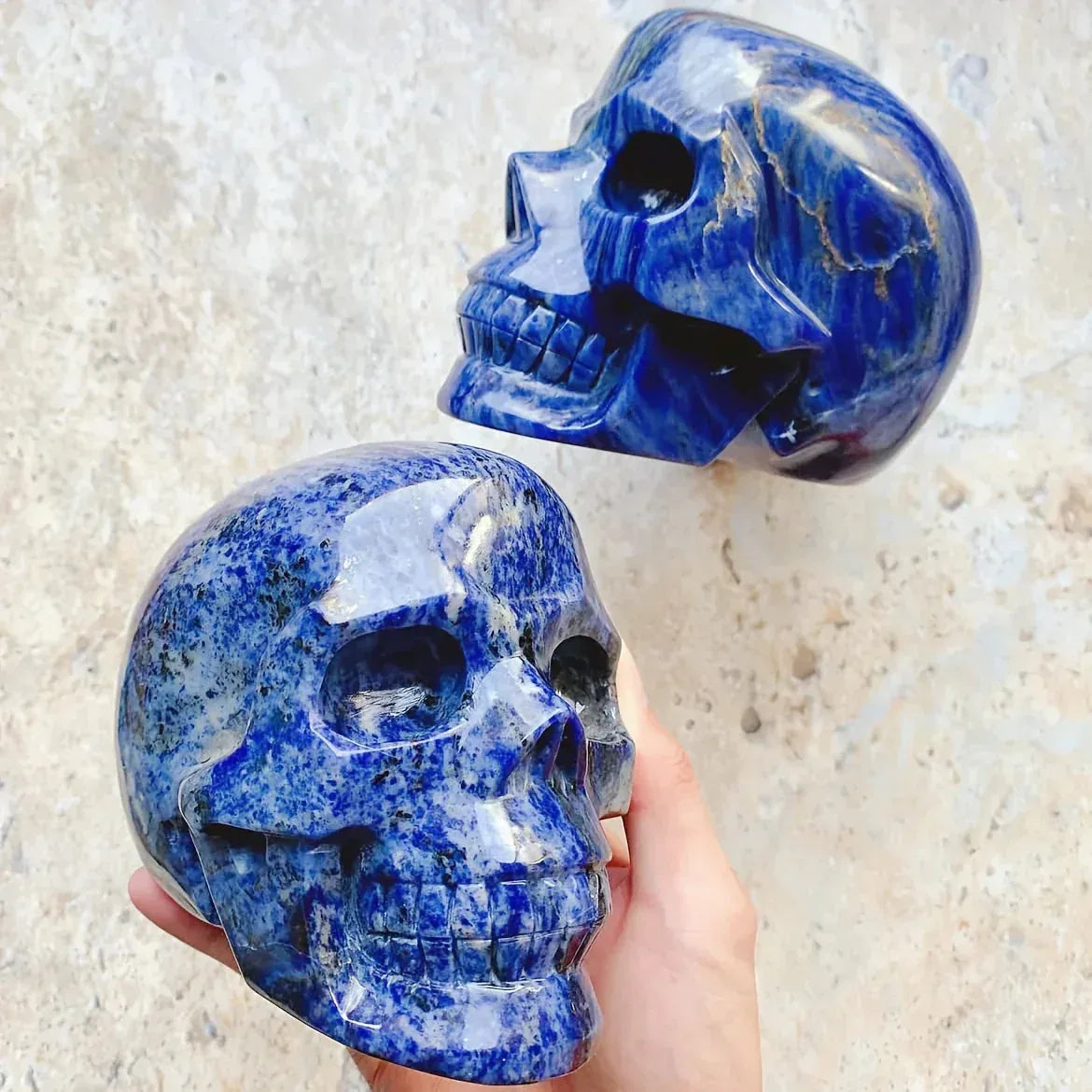 1.96in  Blue Sodalite Skull Carving |CrystalHola - CrystalHola