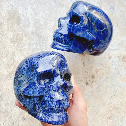1.96in  Blue Sodalite Skull Carving |CrystalHola - CrystalHola