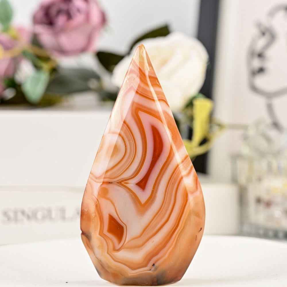 10-200g Carnelian Silk  Water Drop Freeform |CrystalHola Wholesale
