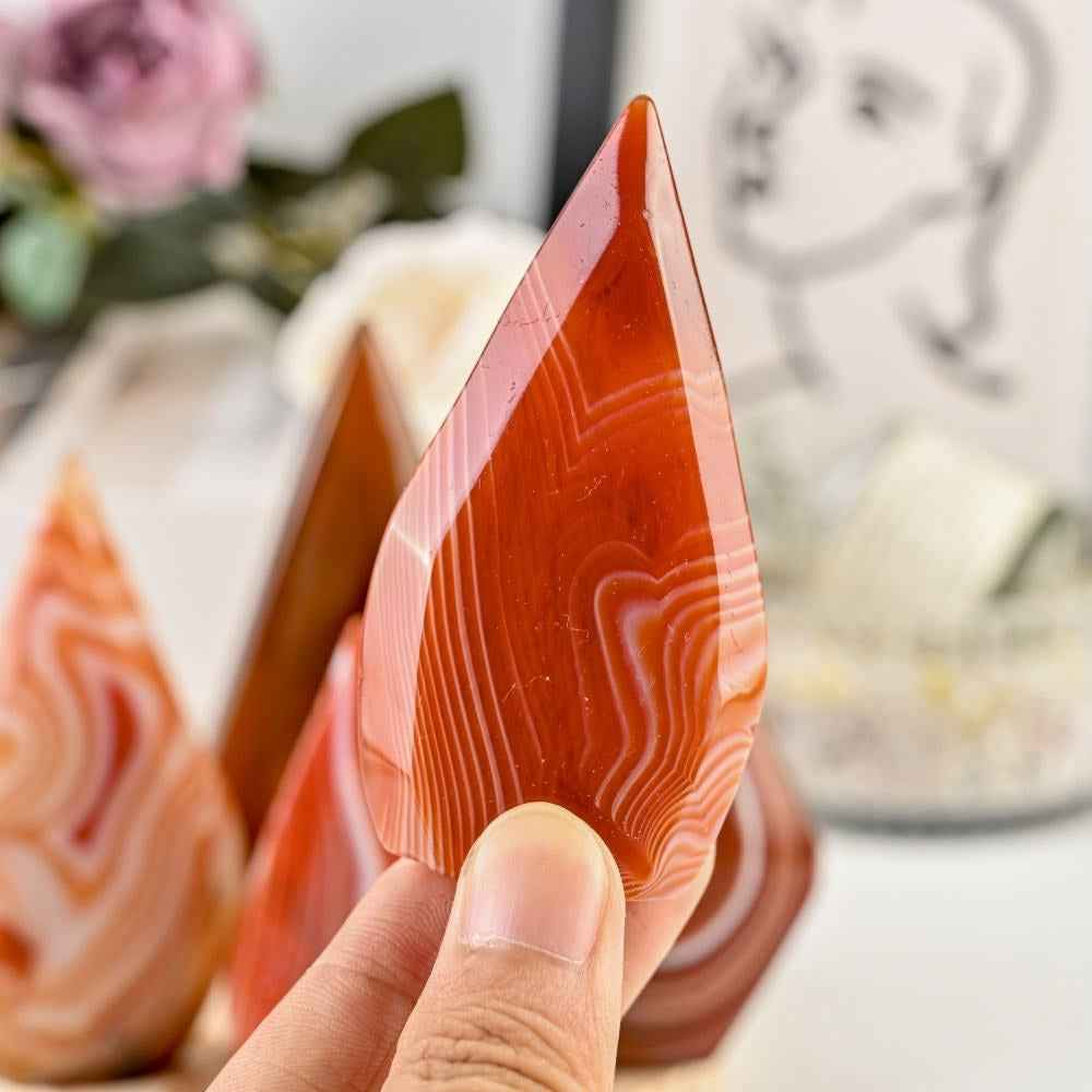 10-200g Carnelian Silk  Water Drop Freeform |CrystalHola Wholesale