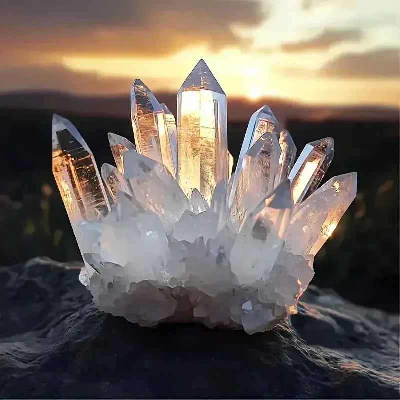 10-430g Clear Quartz  Cluster|CrystalHola