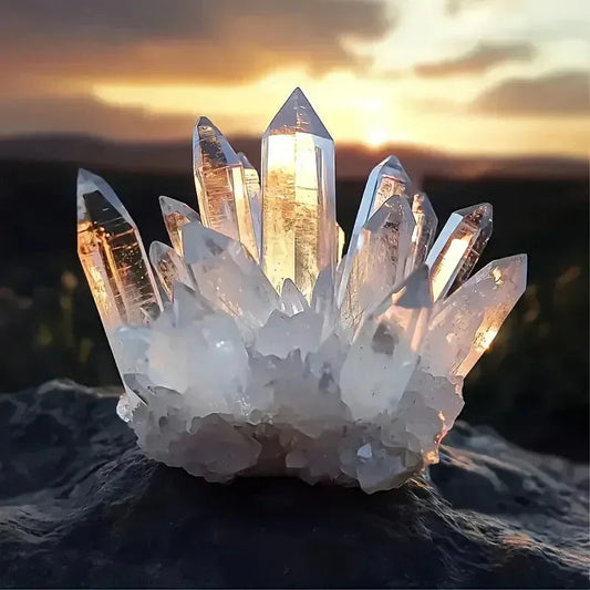 10-430g Clear Quartz  Cluster|CrystalHola