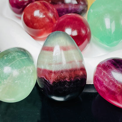 Œuf en Fluorite de 100-150g pour Cadeaux CrystalHola