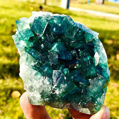 100-500g Green Flourite Mineral|CrystalHola