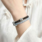 Bracelet Obsidienne et Aigue-marine 10 mm|CrystalHola