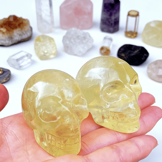 Citrine Skulls