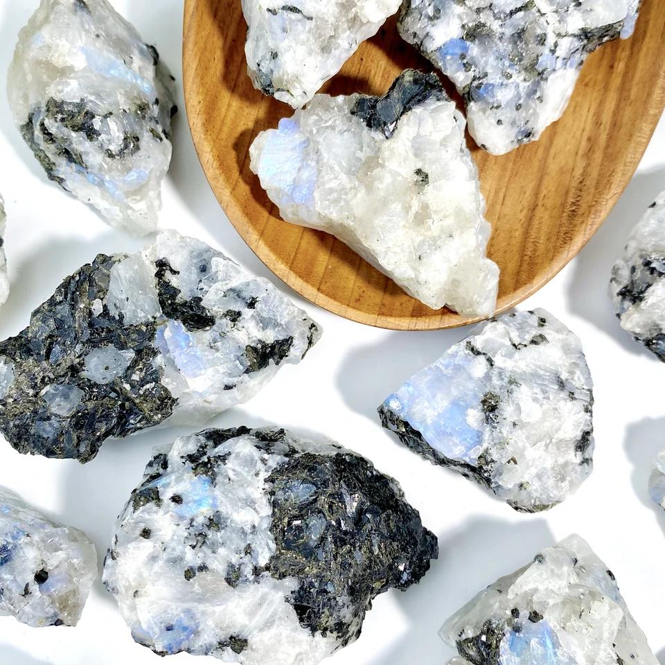 Rainbow Moonstone Raw  Stone for Healing