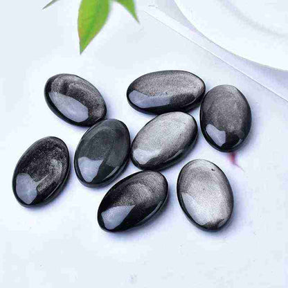 2.2inSilveryObsidianPalmStoneCrystaHolaHealingforGift_3 - CrystalHola