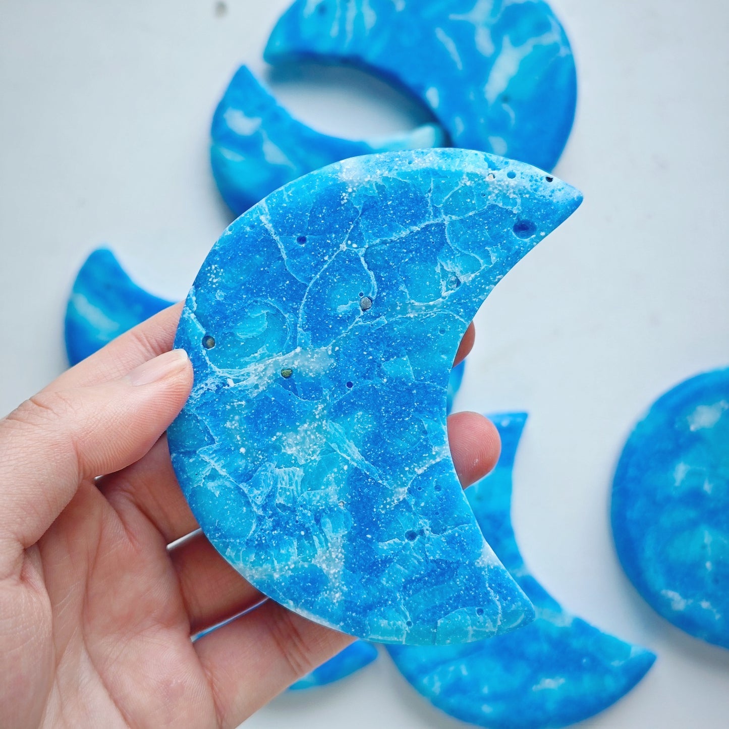 Synthetic Larimar Moon