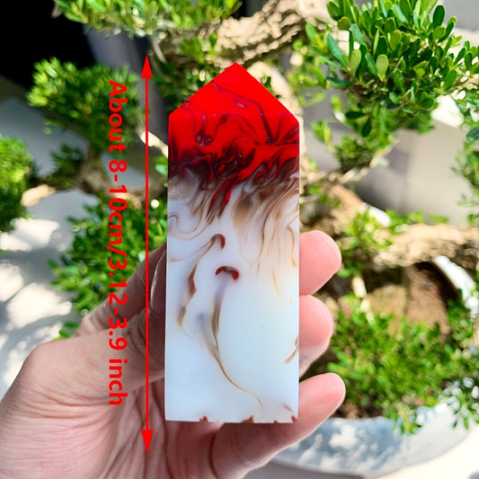 Flame Agate Square Pillar quote-only - CrystalHola