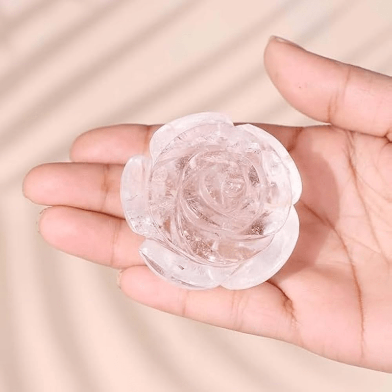 Rose Quartz and Clear Quartz Rose