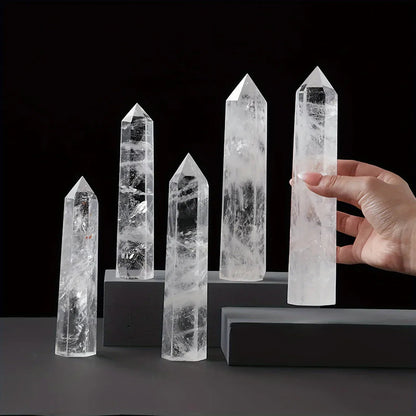 4-19cm Clear Quartz Tower|CrystalHola