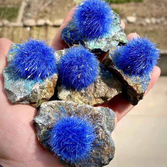 50-100g Rare Zeolite Blue Mineral Specimen | CrystalHola Wholesale