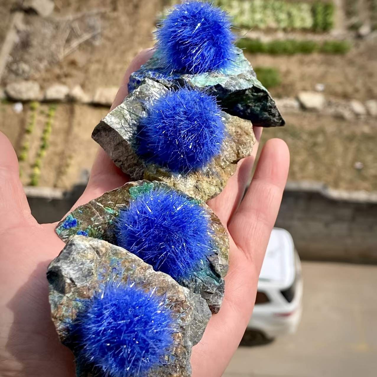 50-100g Rare Zeolite Blue Mineral Specimen | CrystalHola Wholesale