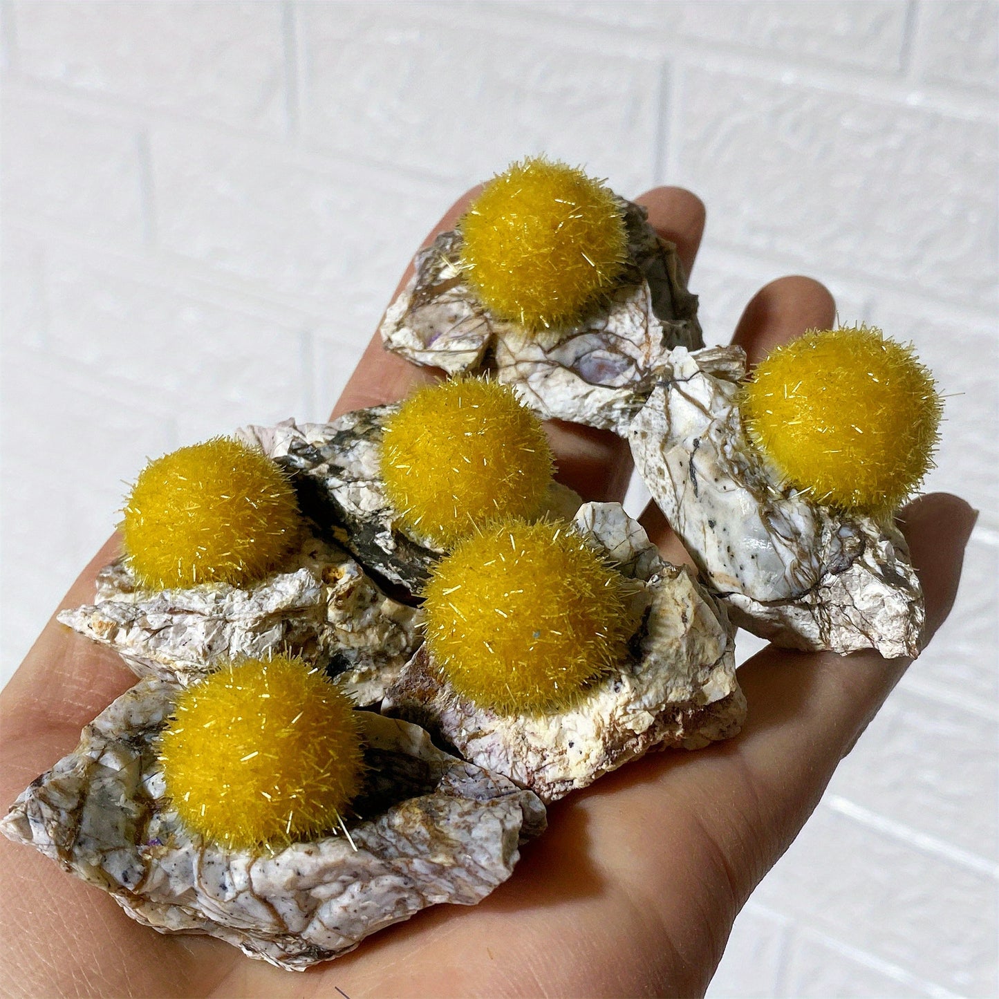 50-100g Rare Artificial  Zeolite Yellow Mineral Specimen | CrystalHola Wholesale