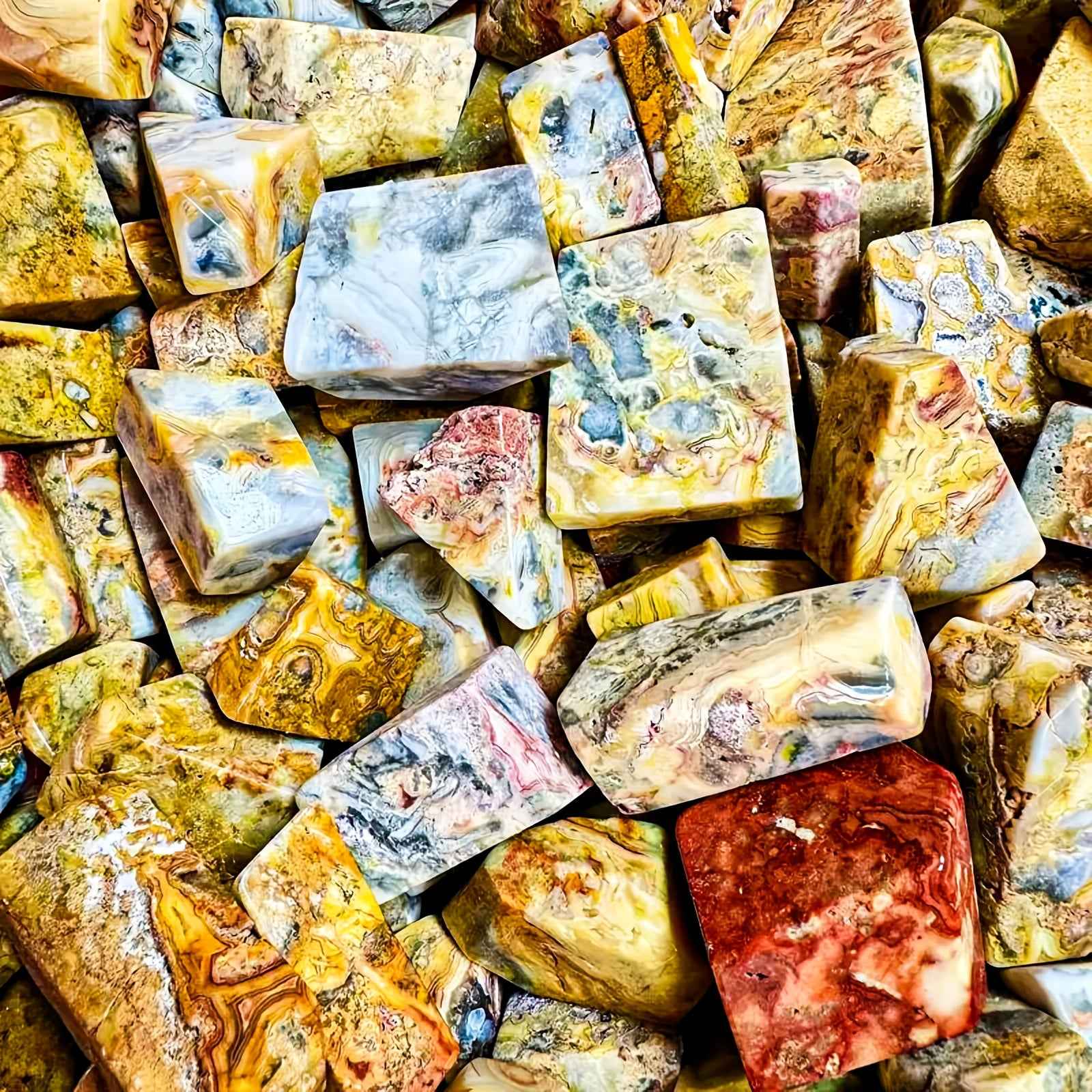 50-200g Crazy Agate Freeform |CrystalHola Wholesale