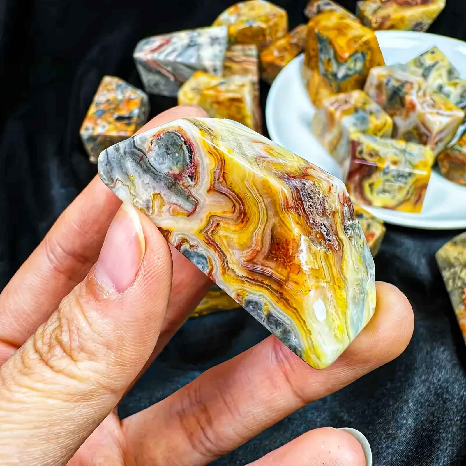 50-200g Crazy Agate Freeform |CrystalHola Wholesale