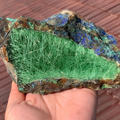 Aiguille avec minéral azurite|CristalHola