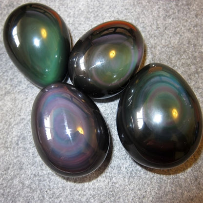 Œuf d'obsidienne arc-en-ciel de 50 à 200 g | CrystalHola