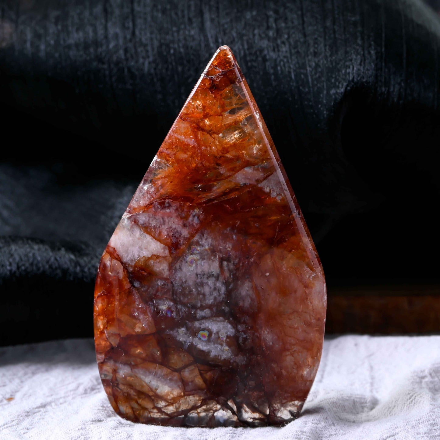 50-200g Red Fire QuartzWater Drop Freeform |CrystalHola Wholesale