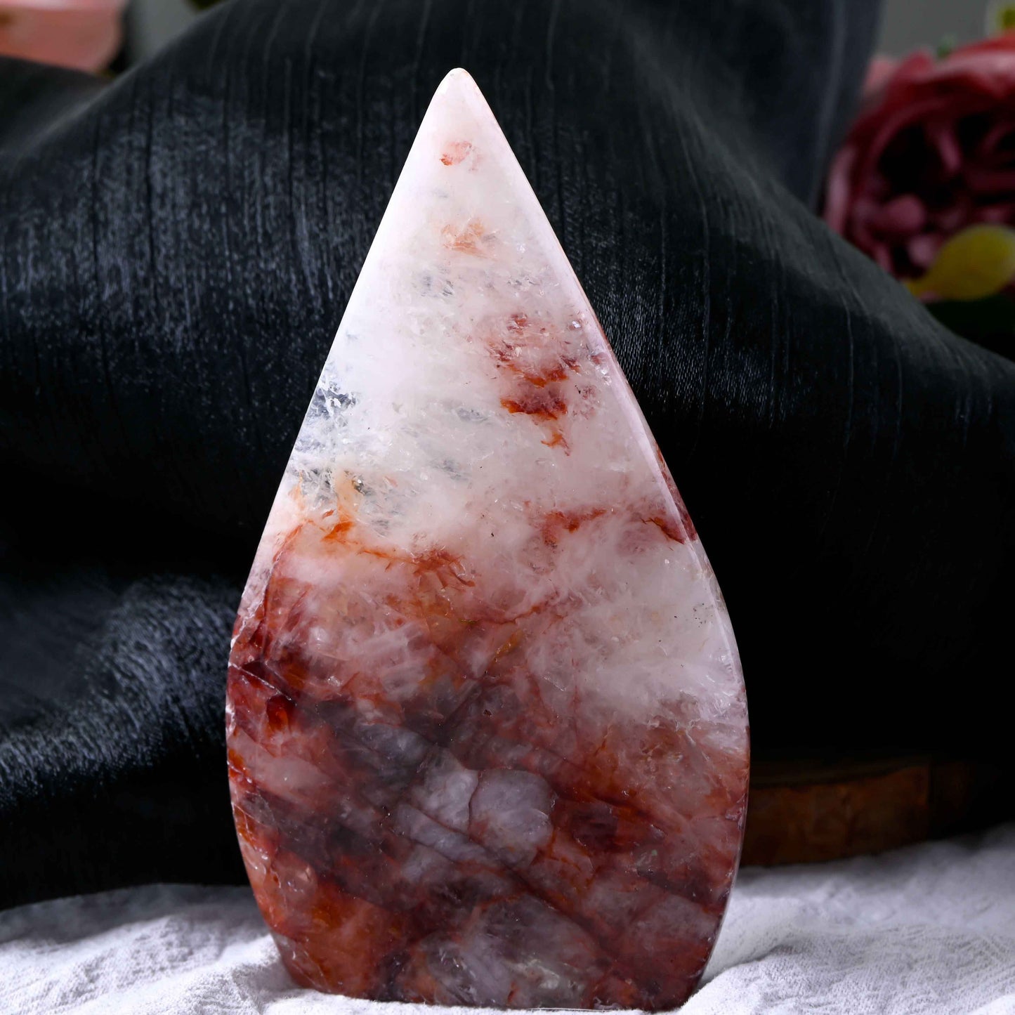50-200g Red Fire QuartzWater Drop Freeform |CrystalHola Wholesale