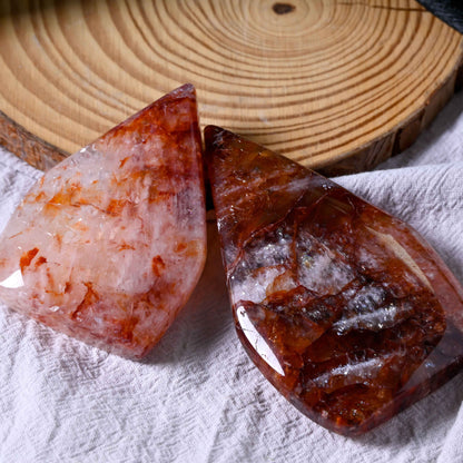 50-200g Red Fire QuartzWater Drop Freeform |CrystalHola Wholesale