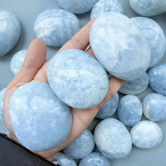 50-300gBlueCelestitePalmStoneCrystaHolaHealingforGift_2 - CrystalHola