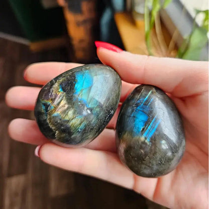 50-400g Œuf en Labradorite Bleue|CrystalHola