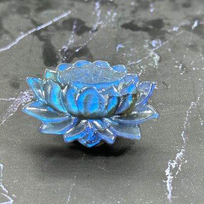 Natural Labradorite Lotus