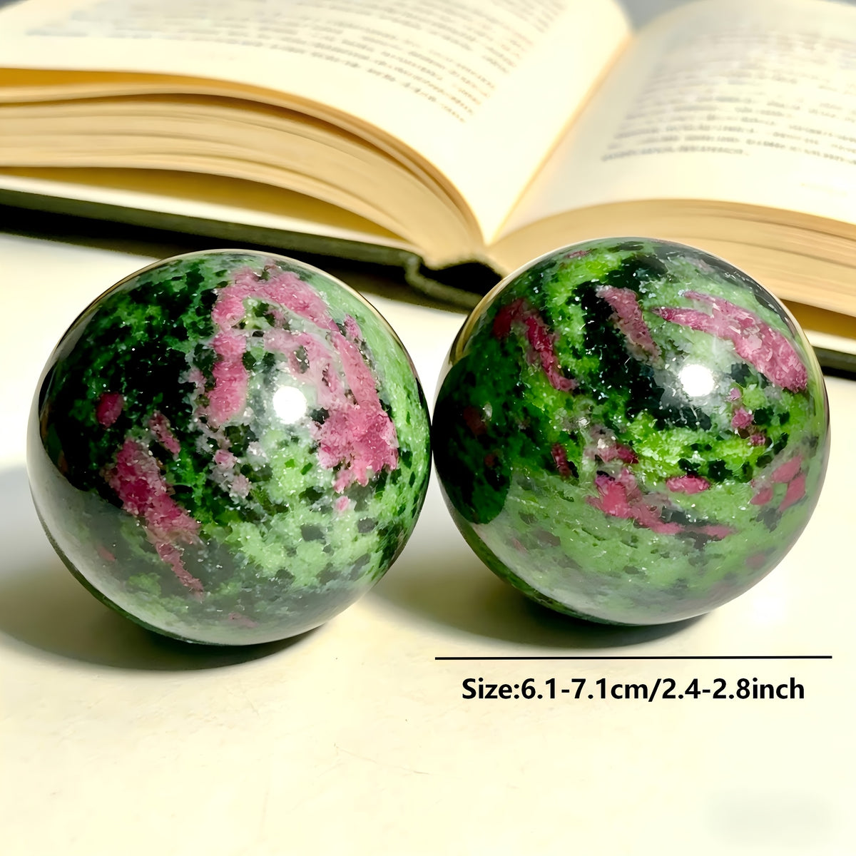 Natural  Red in Zoisite Crystal Sphere for Decor