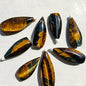 Blue And Yellow Tiger Eye  Teardrop for Decor