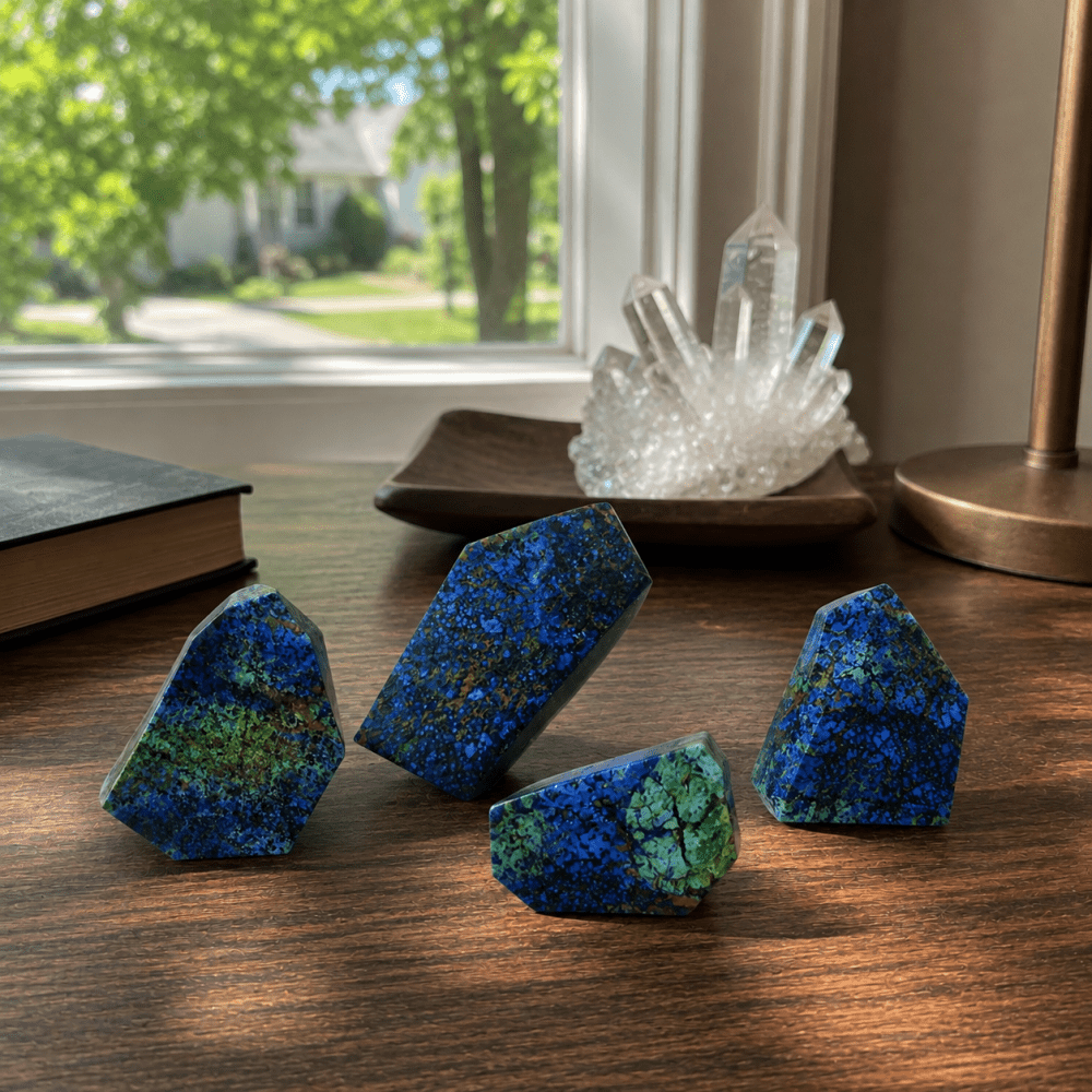 Azurite Freeform Stone for Decor