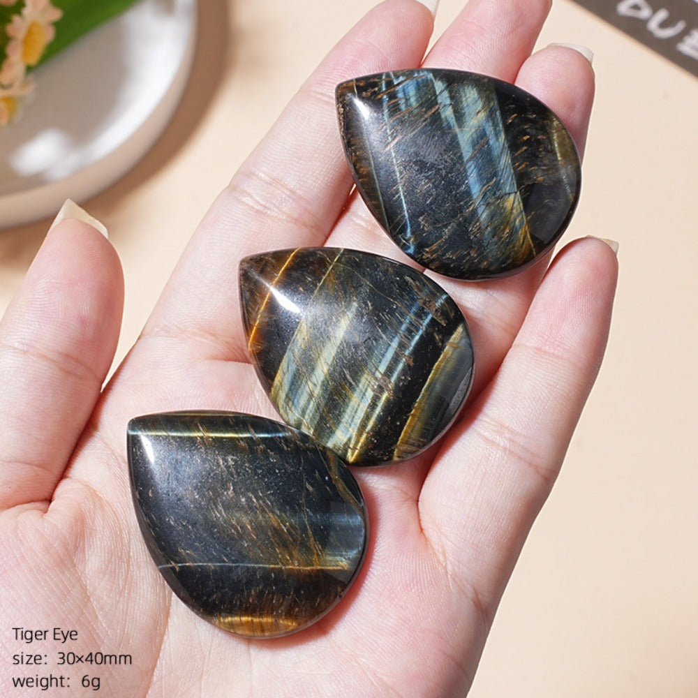 Tiger Eye Stone Water Drop for Jwelery