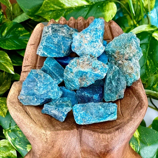 Blue Apatite Raw  Stones