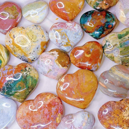 Charming Ocean Jasper Heart|Wholesale CrystalHola