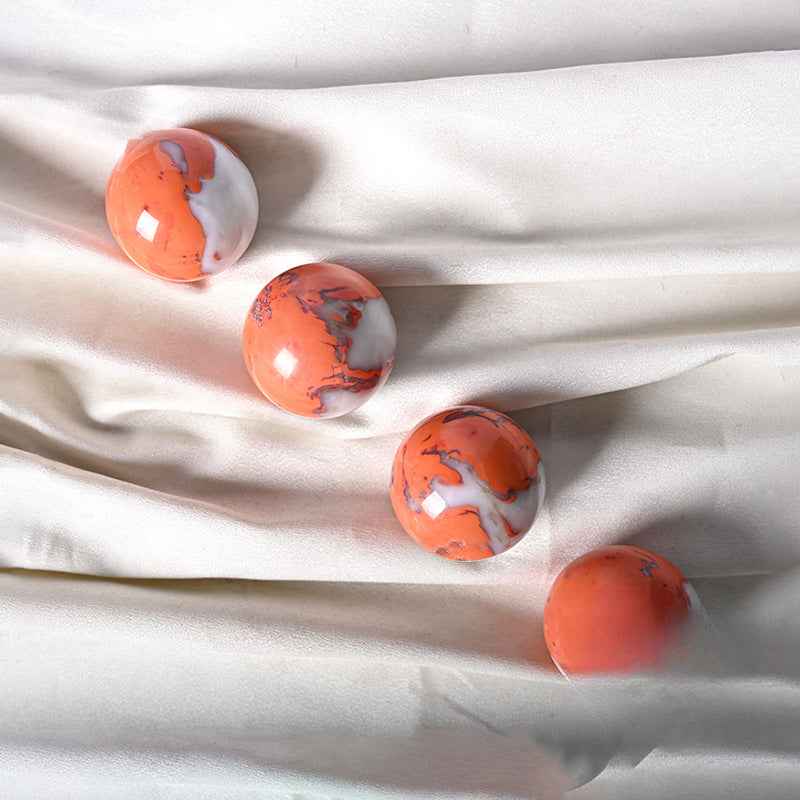 4-5cmOrange  Flame Agate Sphere |Wholesale CrystalHola