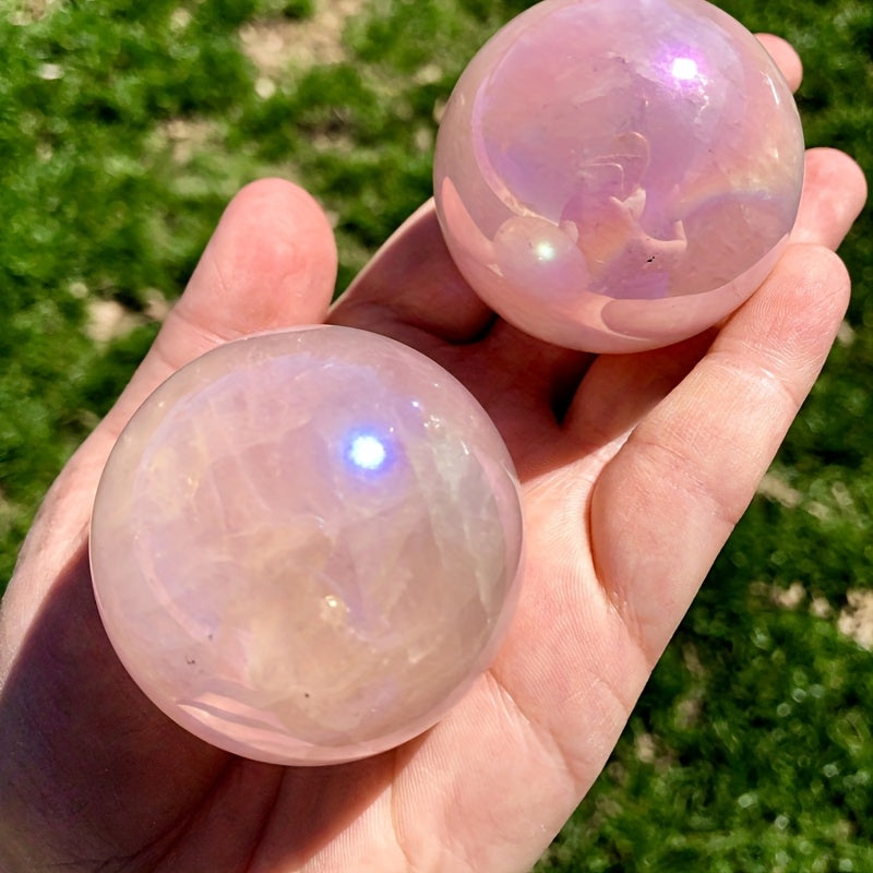 Aura Rose Quartz Sphere